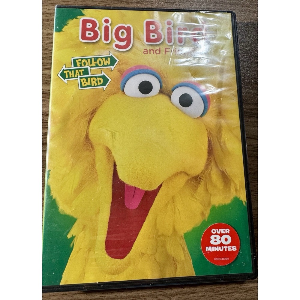 Sesame‎ Street Follow That Bird DVD Big Bird and Friends Yellow New Sealed 2014